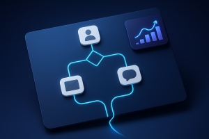 Editorial hero illustration representing Kit as an AI-assisted software tool.